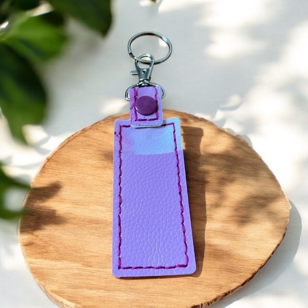 Purple & Pink Chapstick Keychain